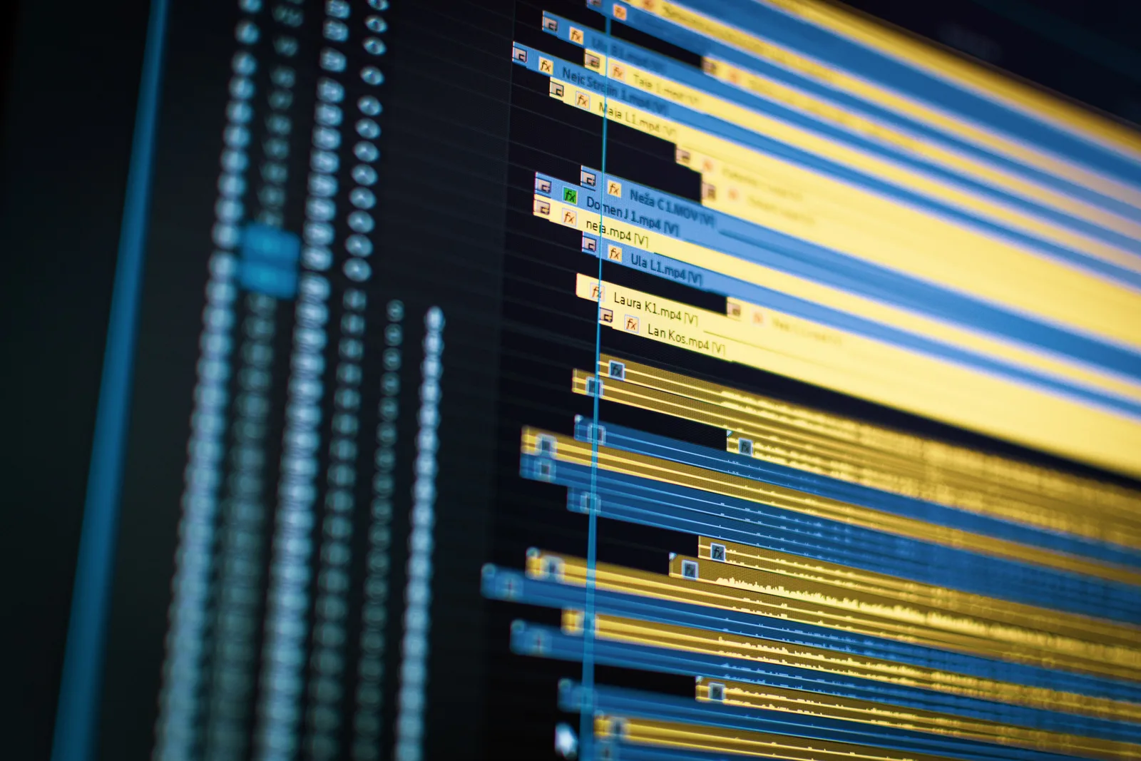 Close-up of a video editing timeline on a computer screen, showcasing modern technology. Agency Tool Comparison Checklist for Austin and Miami